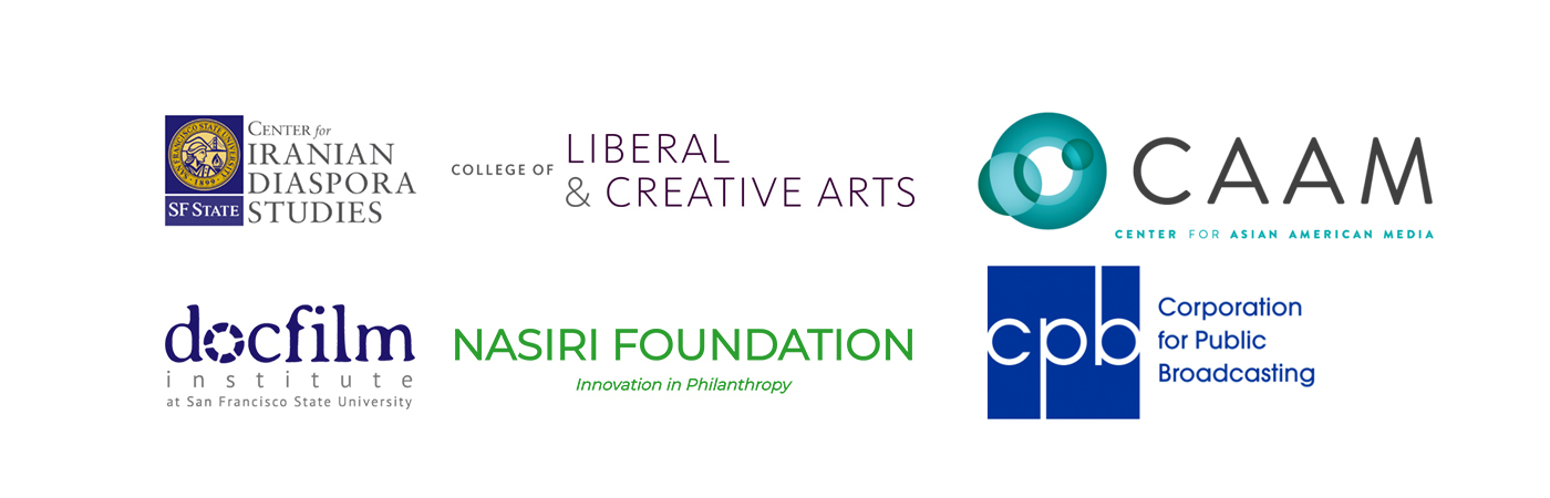 Logos for LCA, Nasiri Foundation, CAAM, Docfilm, CIDS, CPB