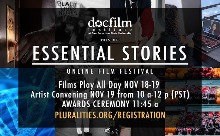 Essential Stories docfilm flier for the 2020 Annual Conference